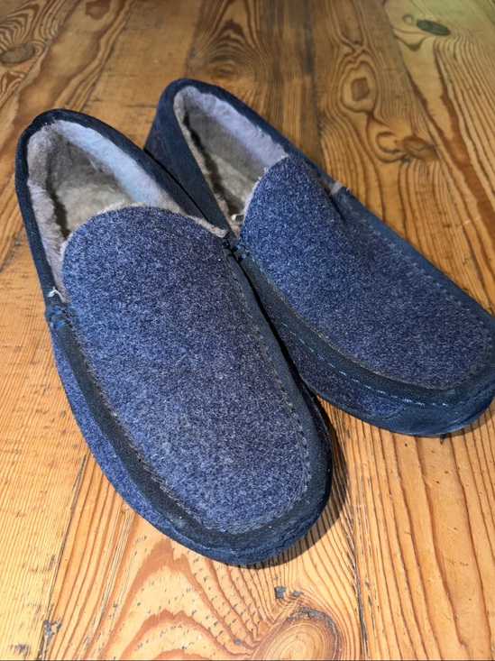 UGG Ascot Wool Navy/Grey Loafer Slipper - Mens -11US main image 6